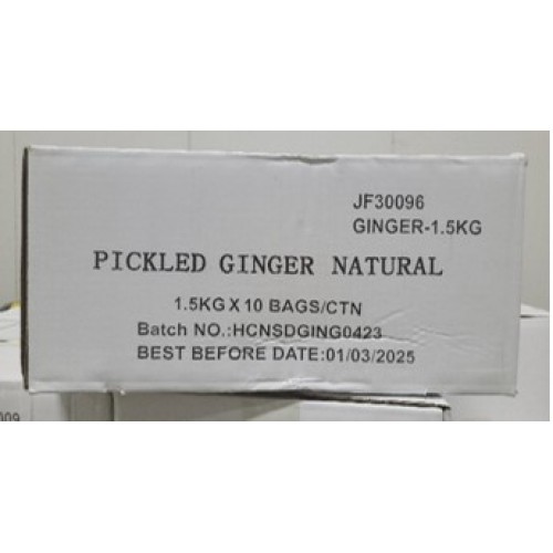 JF30096 [GINGER -1.5KG] GINGER ORIGINAL 1.5KG X10PKTS/CTN